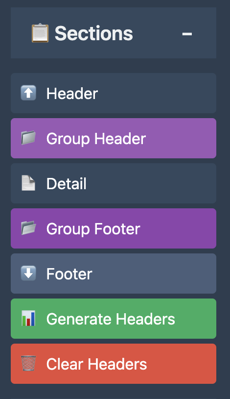 Report Sections